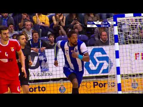 Andebol: FC Porto-Benfica, 27-23 (Andebol 1, Playoffs, meia-final, jogo 3, 16/04/16)