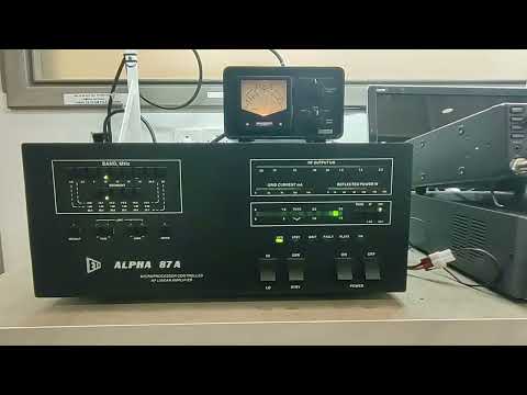 Alpha 87A Testing with 10W input to Dummy load