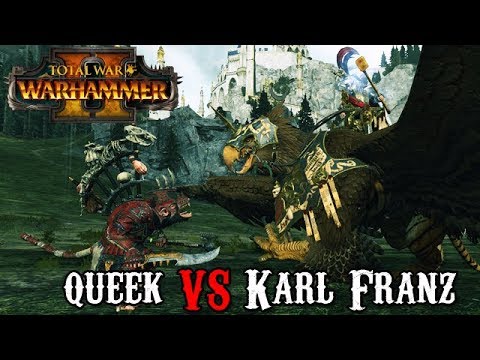 Queek Headtaker vs Karl Franz (Mounted) - Total War:Warhammer II