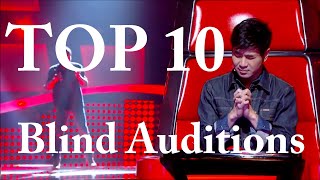 THE VOICE - TOP 10 BLIND AUDITIONS - Rock Songs
