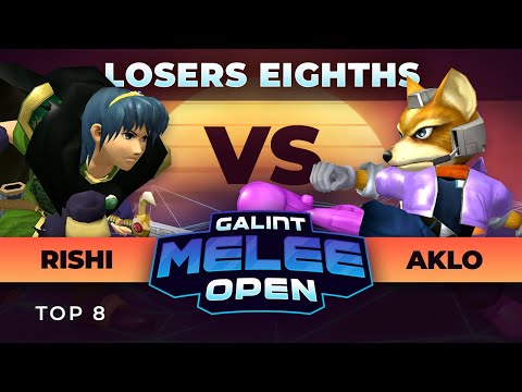 Rishi (Marth) Vs. Brotherhood | Aklo (Fox)  - Top 8 LR1 - Galint Melee Open: Summer 2021
