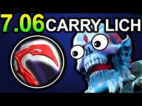 CARRY LICH  DOTA 2 PATCH 7.06 NEW META PRO GAMEPLAY