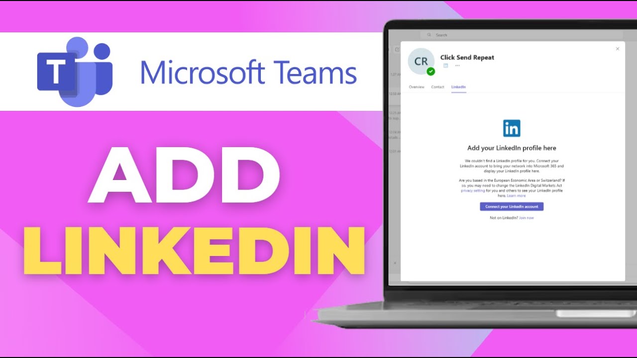 How to Add LinkedIn to Microsoft Teams Profile