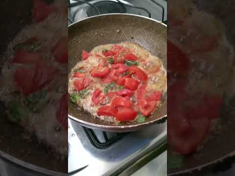 Fiz Bife a Milanesa com Molho de Tomate e Queijo#shorts