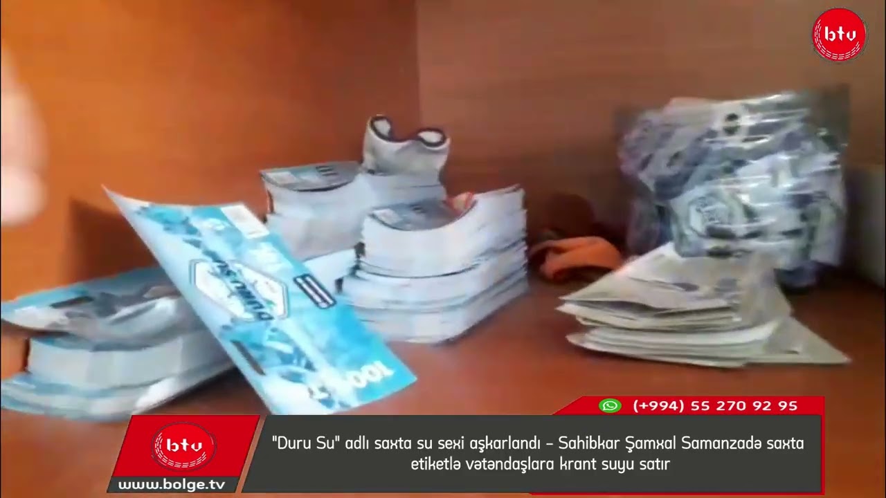 "Duru Su" adlı saxta su sexi aşkarlandı - Şamxal Samanzadə vətəndaşlara krant suyu satır