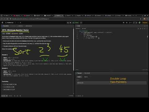 Leetcode Easy Problem 2974 Minimum Number Game Devops Python Practice