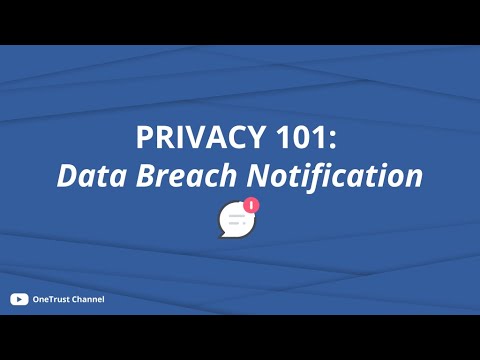 Privacy 101: Data Breach Notification