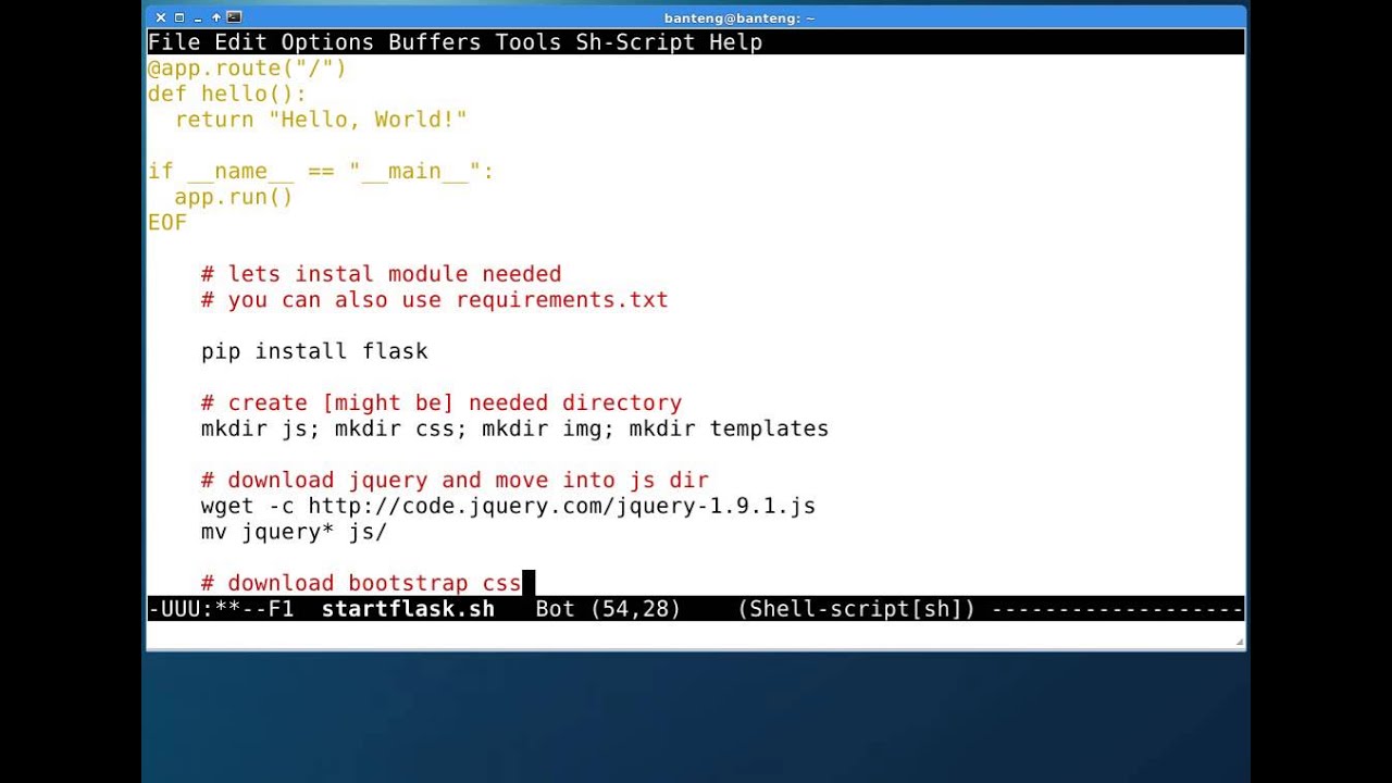 Python Tutorial - Flask Boilerplate Project