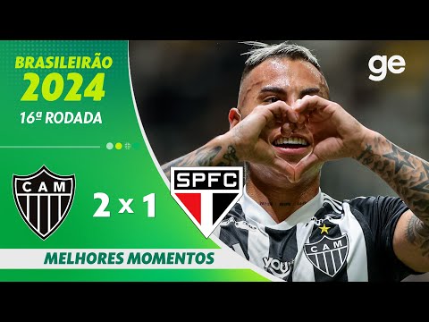 Gols e lances de Atlético Mineiro x São Paulo
