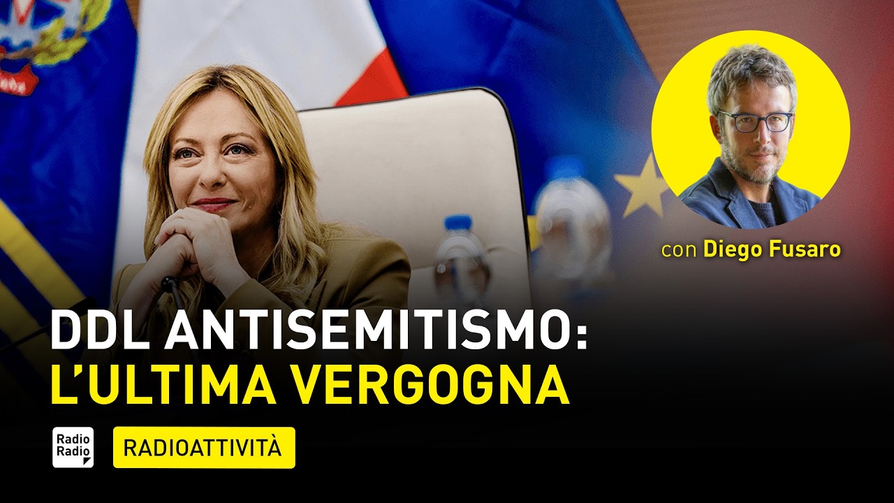 DDL antisemitismo: la CENSURA che passa per legge è BARBARIE allo stato puro