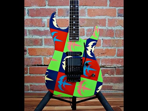 (Video Demo) ESP Custom Shop Chris Degarmo of “Queensryche” M-II 2005 Warhol Graphic OHSC image 18