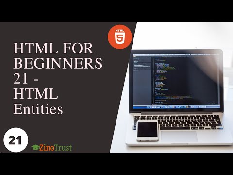 HTML For Beginners 21 HTML Entities