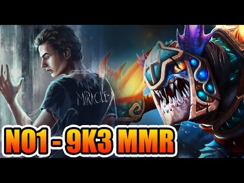 9300 MMR TOP 1 WORLD Rank - Miracle- Slark Dota 2 7.02