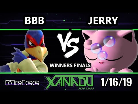 S@X 285 SSBM - BBB (Falco) Vs. Jerry (Jigglypuff)  - Smash Melee Winners Finals