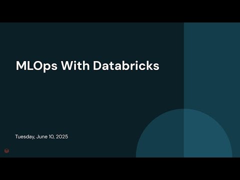 Watch: MLOps With Databricks