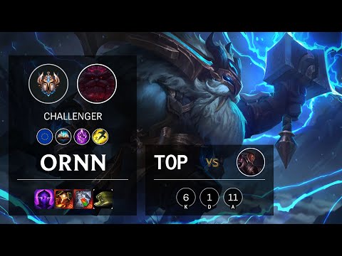 Ornn Top vs Lucian - EUW Challenger Patch 10.18