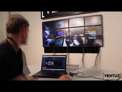How to set up a video wall in ventuz