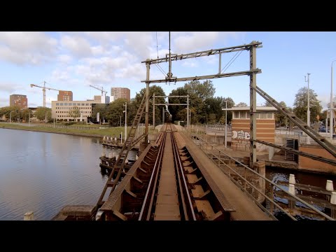 On single track straight across our Dutch landscape: Utrecht - Leiden CABVIEW HOLLAND DDZ 17sep 2020