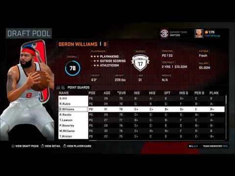 NBA 2K16: MyLEAGUE Fantasy Draft Rebuild: Toronto Raptors! [PS4] #TOR