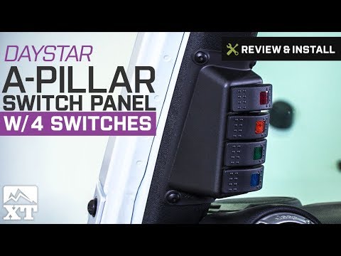 Jeep Wrangler Daystar A-Pillar Switch Panel w/ 4 Switches (2007-2017 JK) Review & Install