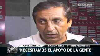 Ramón Díaz: "Necesitamos del apoyo de la gente"