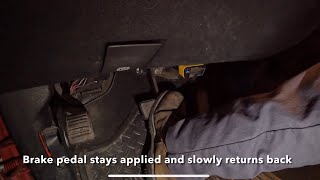 C0299 2008 Silverado Brake Pedal Sticks and Returns Slowly