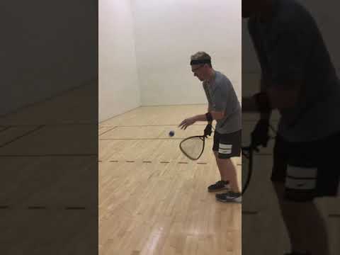 Sudsy Monchik Racquetball backhand.