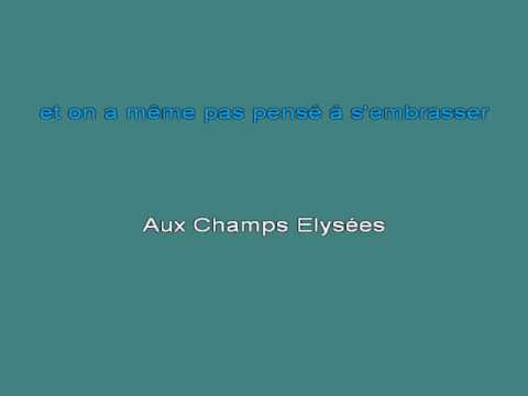 J DASSIN Aux Champs Elysee K [karaoke]