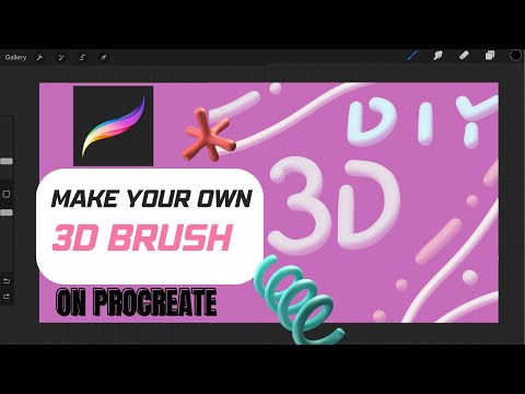 How to make 3d Brush on procreate (Easy Procreate tips)