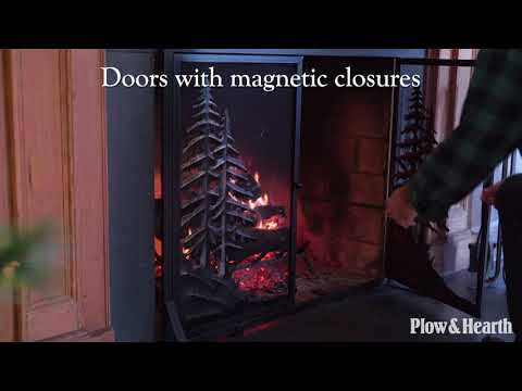 Alpine Fireplace Screen with Doors SKU# 66F25 - Plow & Hearth