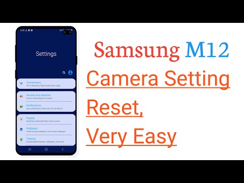 Samsung M12 Camera Setting Reset