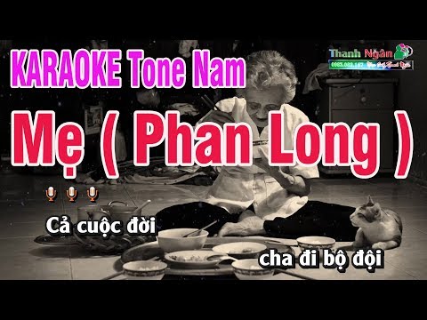Mẹ  ( Phan Long )  Karaoke | Brat Chất Lượng Cao |  Nhạc Sống Thanh Ngân