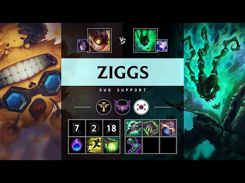 Ziggs Support vs Thresh - KR Master Patch 25.20