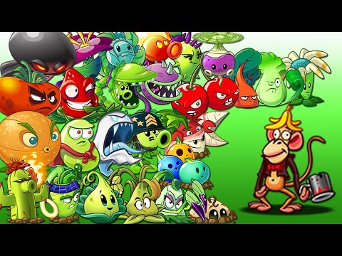 All Plants Vs 999 Monkey Zombie LEVEL 100 - Who Will Win?