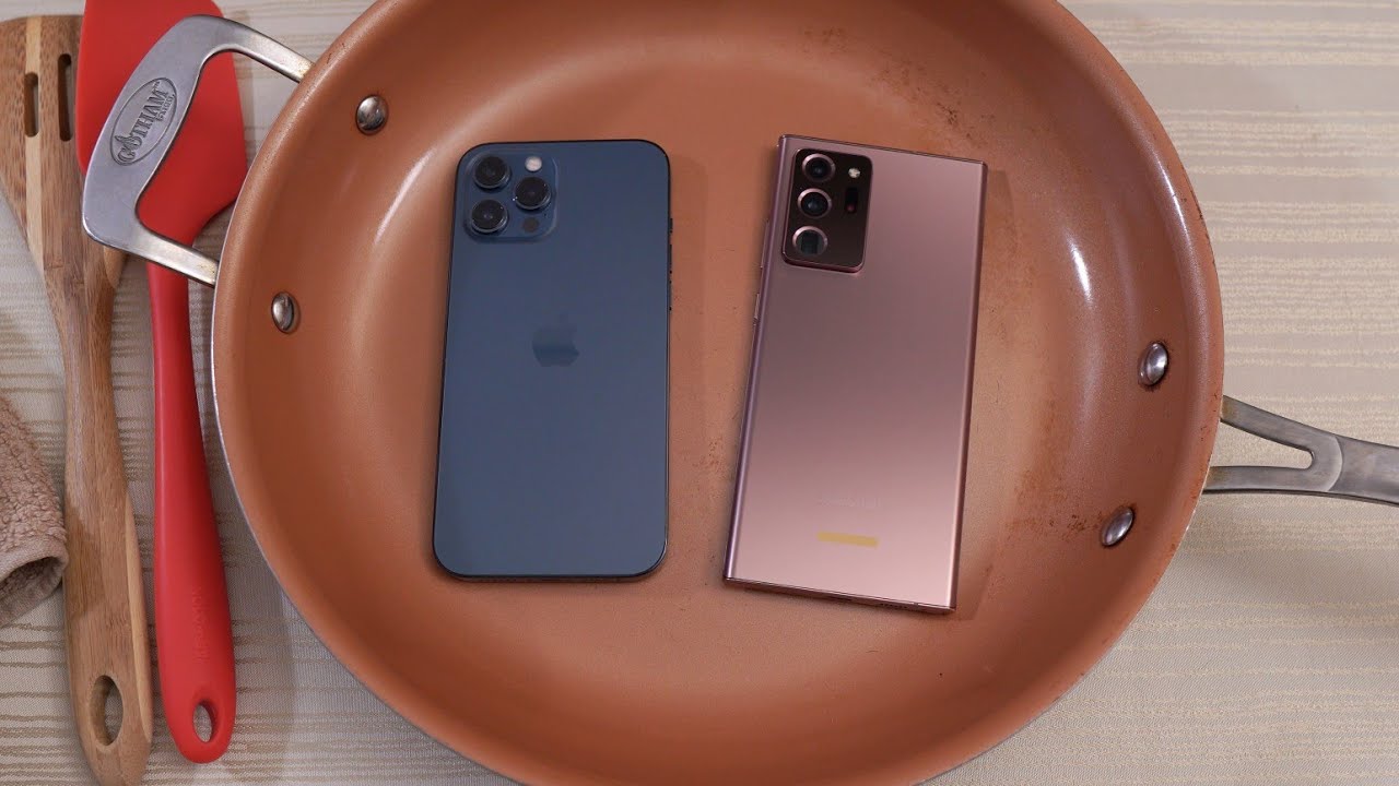 iPhone 12 Pro Max vs Samsung Note 20 Ultra HOT WATER TEST! 🔥💧