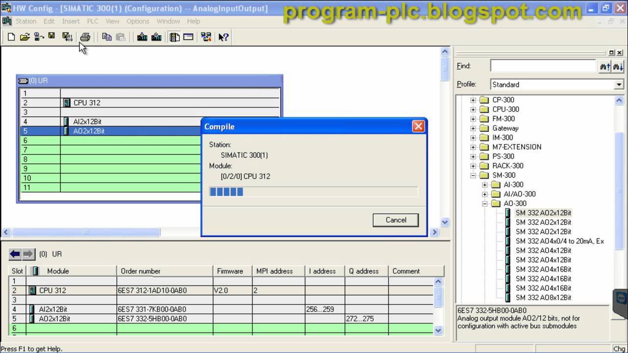 Simulation Analog Input and Output Programming in Simatic Step 7 Siemens