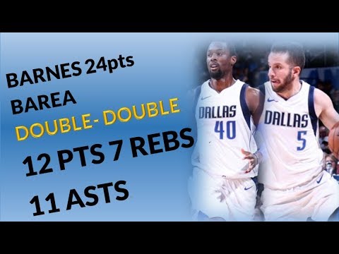 JJ Barea Double-double 12pts 7rebs 11asts & Harrison Barnes 24 pts  vs Thunder | Dec 31, 2017