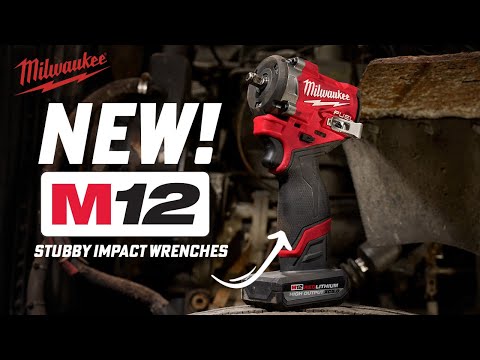 Milwaukee M12 FUEL Stubby Impact Wrenches - 550 ft-lbs - Compact Yet Mighty!