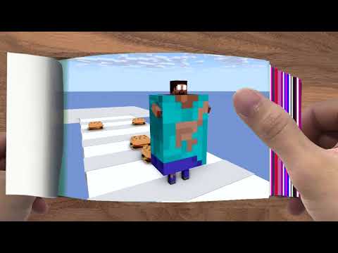 FLIPBOOK   Monster School DNA RUN 3D CHALLENGE   Minecraft Animation008