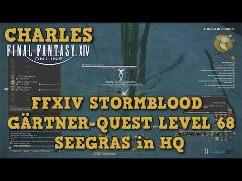 FFXIV 4.0 Gardener Quest Level 68 / Seaweed in HQ - Hidden Gathering Point