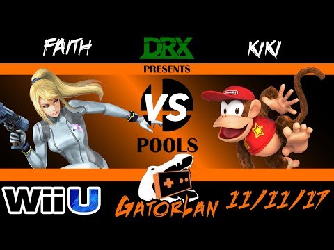 GatorLan Fall 2017 - POOLS - DRX|Faith (Zero Suit Samus) vs. Kiki (Diddy kong) - Smash 4 - Wii U