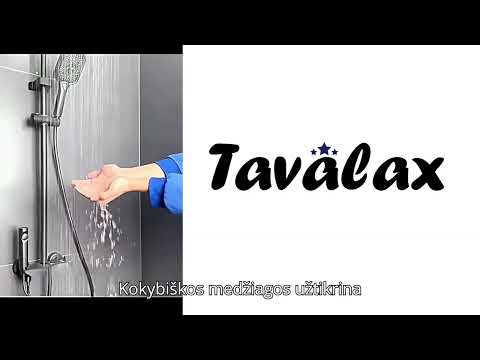 Daugiafunkcė dušo sistema su aukšto slėgio purškikliu Tavalax Infinity video