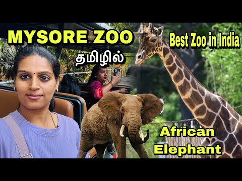 MYSORE ZOO Tour in Tamil | Sri Chamarajendra Zoological Gardens | Must Visit place in MYSORE
