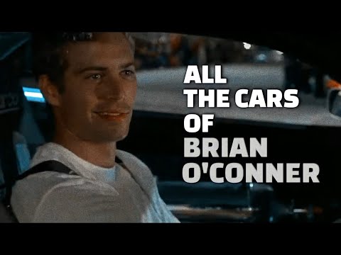 All The Cars of Brian O'Conner in Fast & Furious