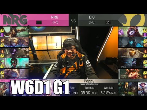 NRG eSports vs Dignitas | Week 6 Day 1 S6 NA LCS Spring 2016 | NRG vs DIG G2 W6D1