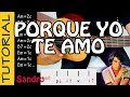 PORQUE YO TE AMO DE SANDRO en guitarra TUTORIAL