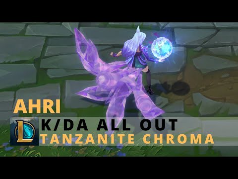 KDA All Out Ahri Tanzanite Chroma - League Of Legends