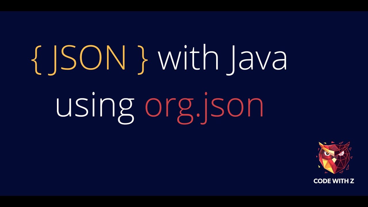 Java with JSON using org.json | Package Introduction