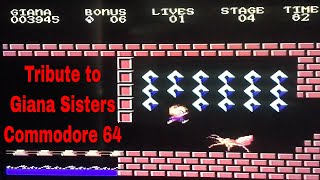 Tribute to Giana Sisters on Commodore 64