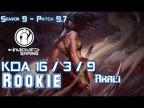 IG Rookie AKALI vs TALIYAH Mid - Patch 9.7 KR Ranked